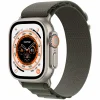 Apple Watch Ultra 49mm Titanium Case with Green Alpine Loop Large Apple Watch Ultra 49mm Titanium Case with Green Alpine Loop Large